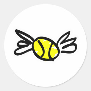 Sticker Rond ailes de tennis