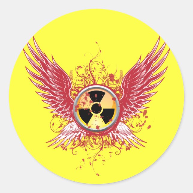 Sticker Rond Ailes nucléaires (Devant)