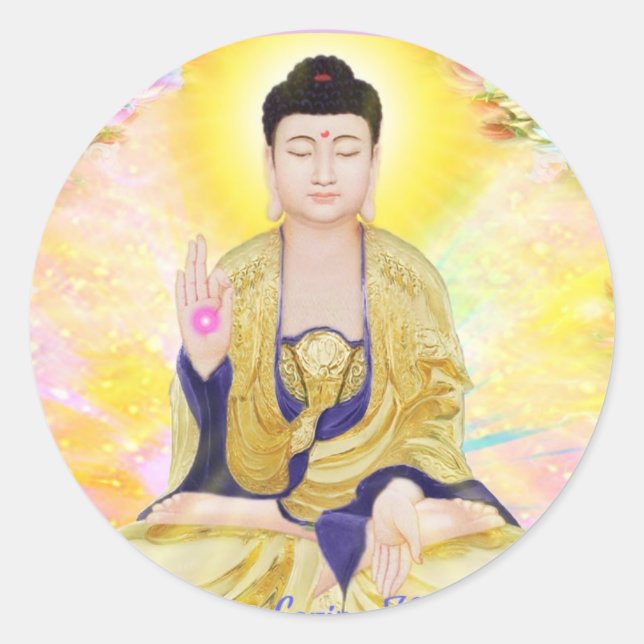 Sticker Rond Aimer gentillesse (Devant)