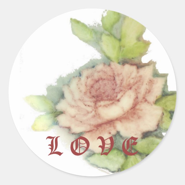 Sticker Rond Aimer Sticker-Cust. (Devant)