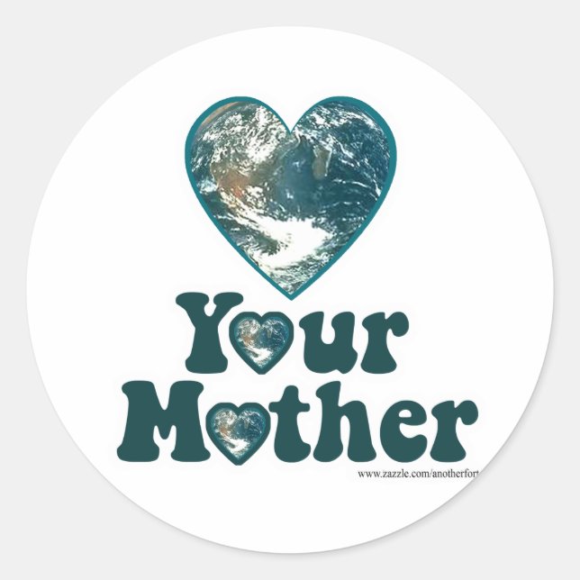 Sticker Rond Aimez votre mère (Devant)