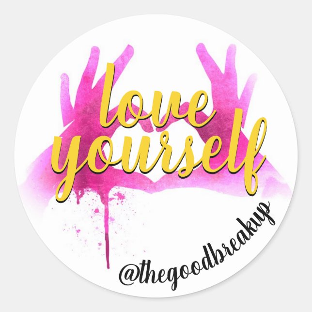 Sticker Rond Aimez-vous (Devant)
