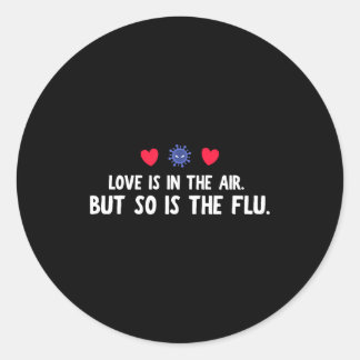 Sticker Rond Air So Flu Valentine's Day