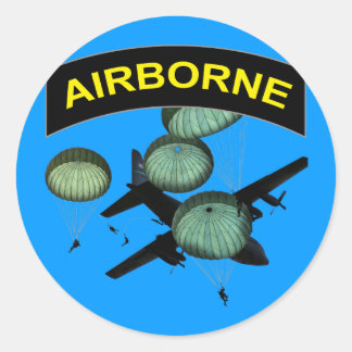 Sticker Rond Airborne 2