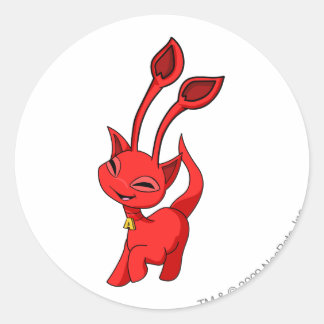 Sticker Rond Aisha Red