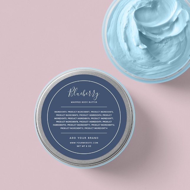 Sticker Rond Ajouter des ingrédients couleur modifiables à la b (Créateur téléchargé)