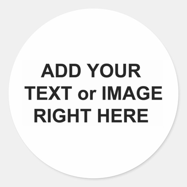 Sticker Rond Ajouter du texte et des images pour personnaliser  (Devant)
