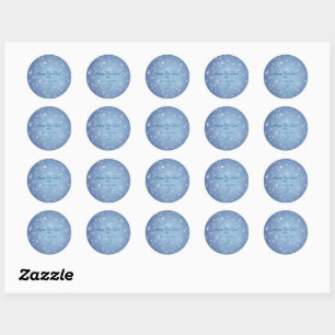 Sticker Rond Ajouter Nom de l'organisation familiale Bonne ann