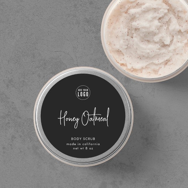 Sticker Rond Ajouter un script de logo personnalisé couleur min (Créateur téléchargé)