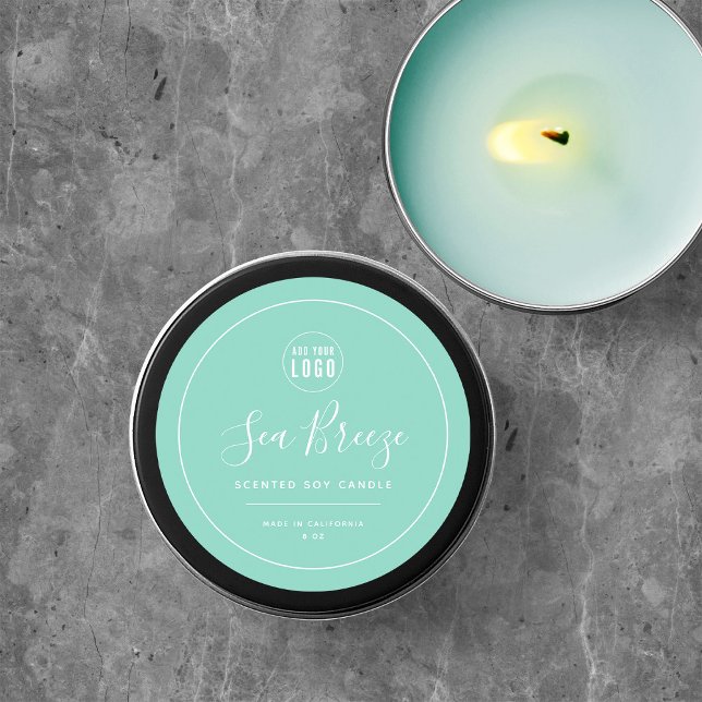 Sticker Rond Ajouter une couleur modifiable à la bordure blanch (Créateur téléchargé)