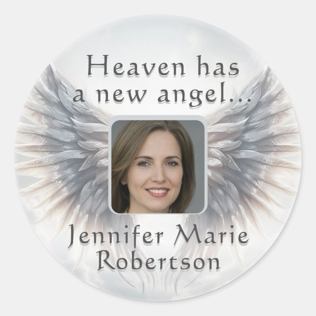 Sticker Rond Ajouter une photo | Memorabilia (Devant)