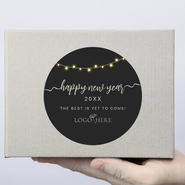 Sticker Rond Ajouter votre logo aux nouvelles années (Créateur téléchargé)