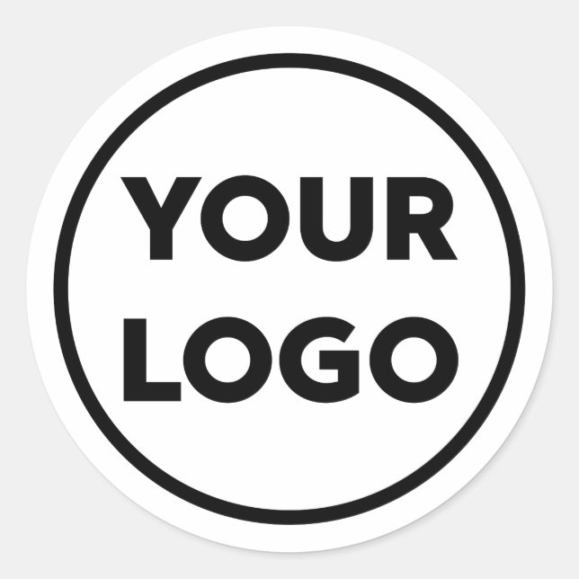 Sticker Rond Ajouter votre propre logo d'entreprise (Devant)