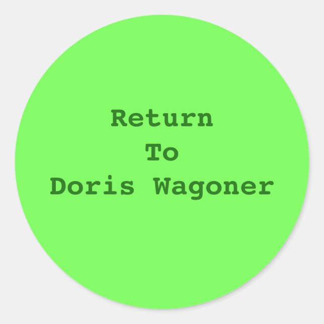 STICKER ROND AJOUTER VOTRE PROPRE STICKER-TEXTE (Devant)