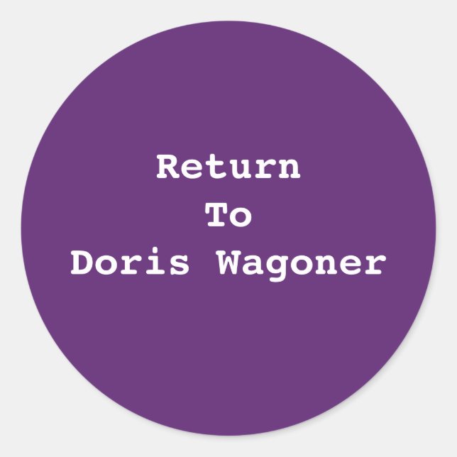 STICKER ROND AJOUTER VOTRE PROPRE STICKER-TEXTE (Devant)