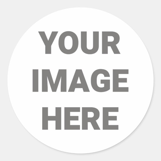 Sticker Rond Ajoutez Votre Conception Photo À Votre Propre (Devant)