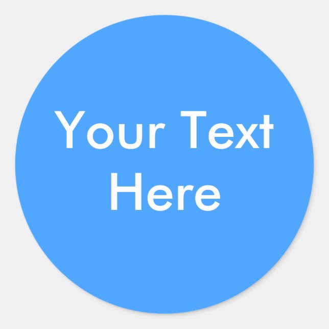 Sticker Rond Ajoutez votre image ou texte ici (Devant)