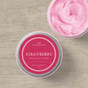 Sticker Rond Ajoutez votre marque Classic Custom Colours Étique