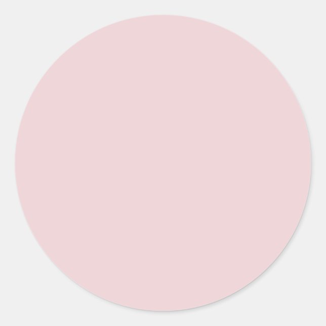 Sticker Rond Ajoutez Votre Texte Rose Gold Couleur Uni Modèle V (Devant)