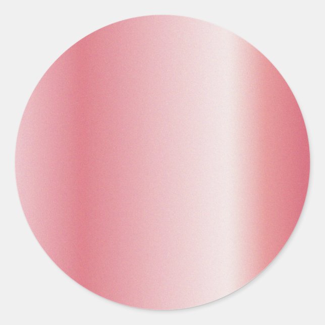 Sticker Rond Ajoutez Votre Texte Télécharger Logo Rose Gold Mod (Devant)