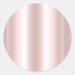 Sticker Rond Ajoutez Votre Texte Télécharger Logo Rose Gold Vie
