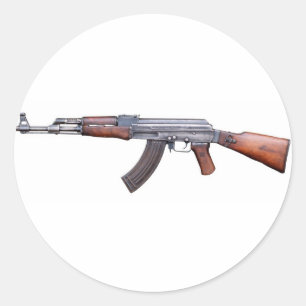 STICKER ROND AK-47