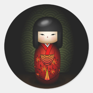 Sticker Rond Akiko