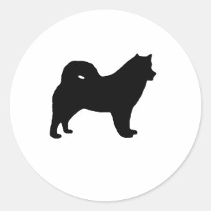 Sticker Rond Akita