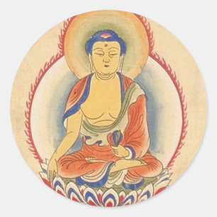 Sticker Rond Akshobhya Bouddha