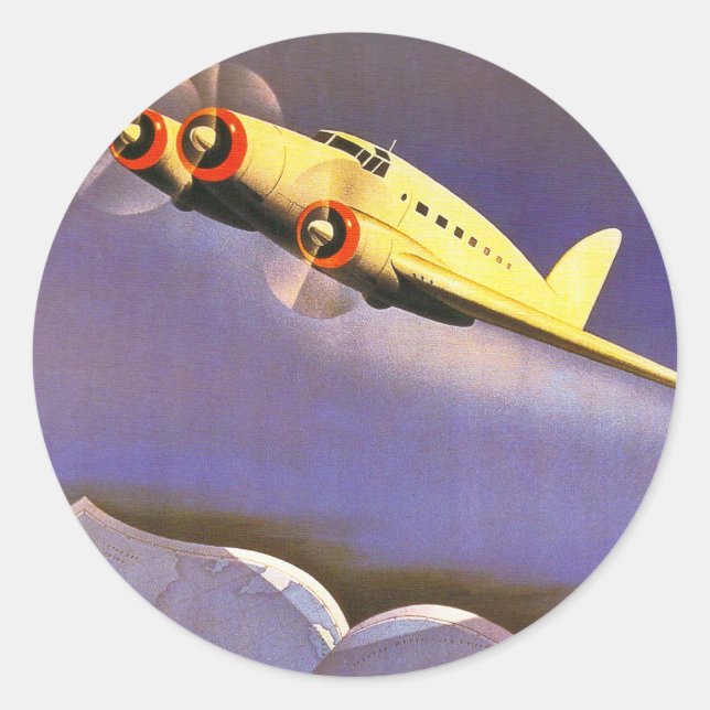 Sticker Rond Ala Littoria (Devant)