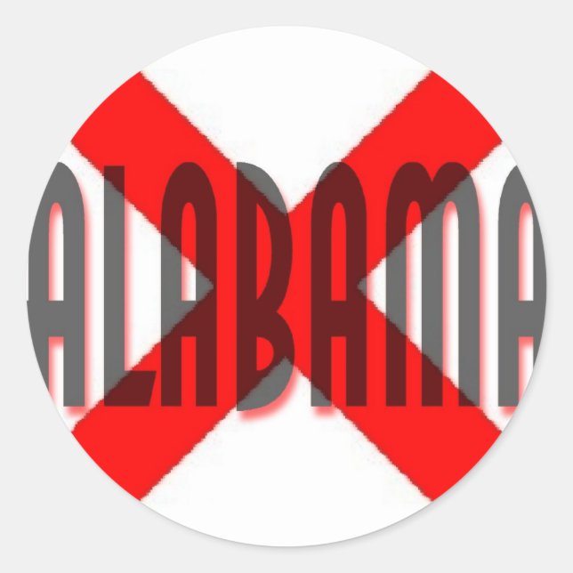 Sticker Rond Alabama (Devant)