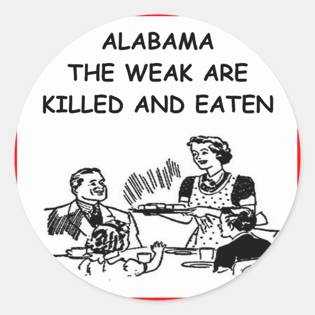 STICKER ROND ALABAMA (Devant)