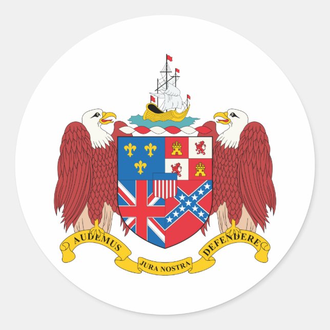 Sticker Rond Alabama Coat Of Arms (Devant)