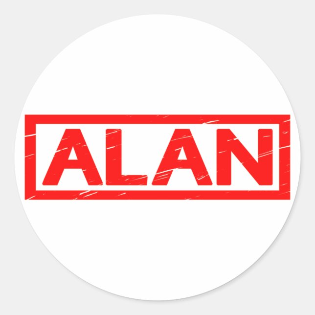Sticker Rond Alan Stamp (Devant)