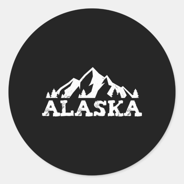 Sticker Rond Alaska (Devant)