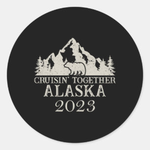 Sticker Rond Alaska Cruising Together 2023 Family Reunion Cruis