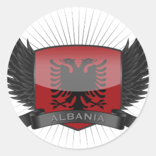 STICKER ROND ALBANIE