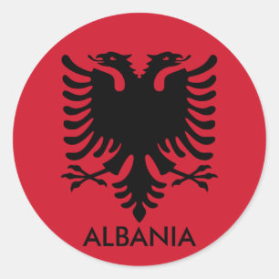 Sticker Rond albanie