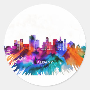Sticker Rond Albany