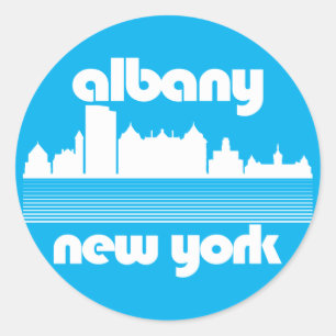 Sticker Rond Albany New York