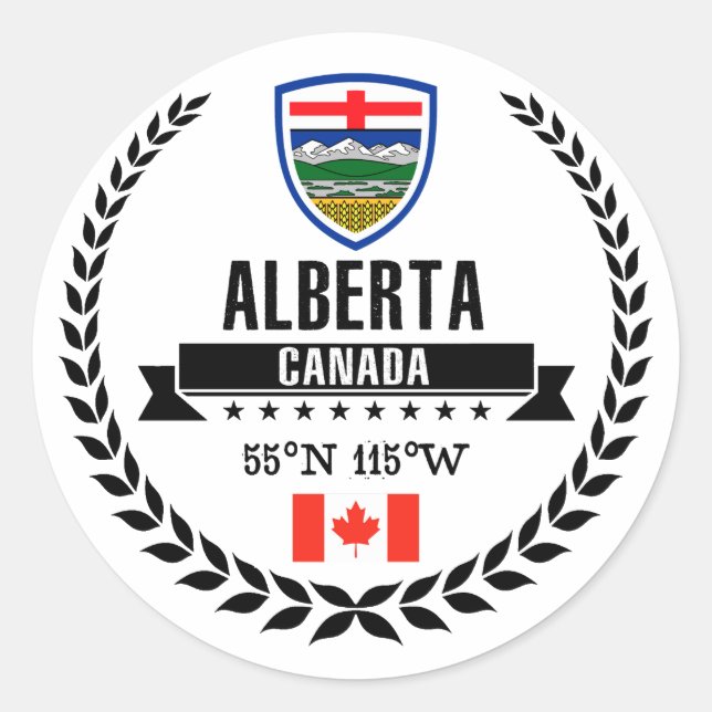 Sticker Rond Alberta (Devant)
