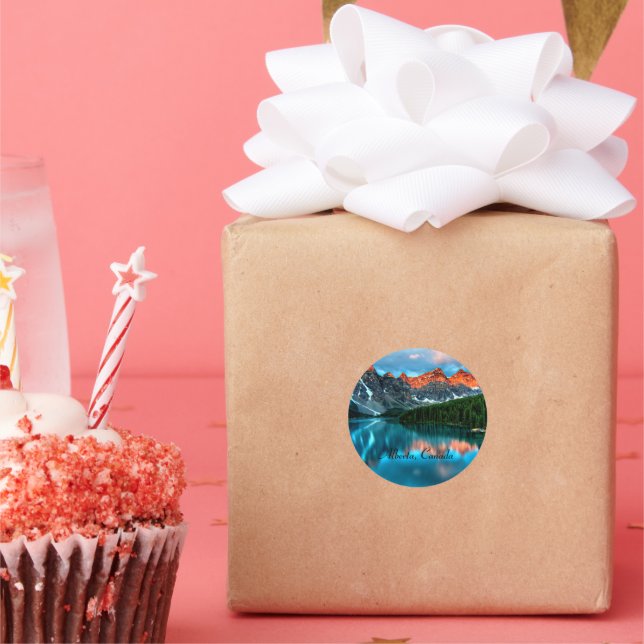 Sticker Rond Alberta, Canada (Fête)