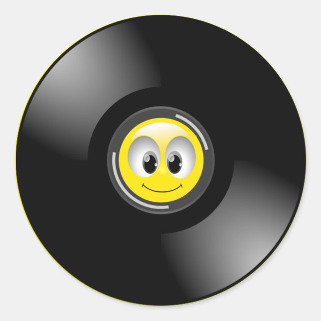 STICKER ROND ALBUM ENREGISTREMENT FACE (Devant)