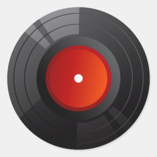 STICKER ROND ALBUM ENREGISTRER