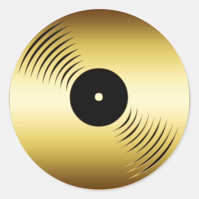 STICKER ROND ALBUM RECORD D'OR (Devant)