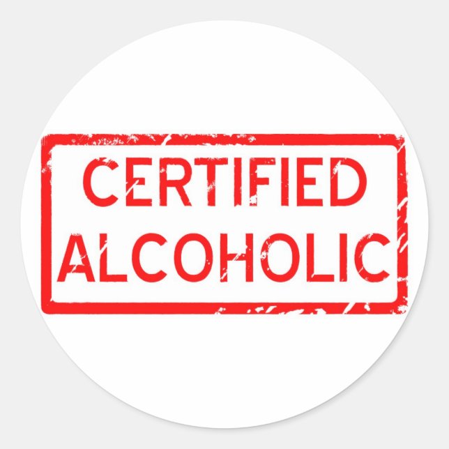 STICKER ROND ALCOOLIQUE CERTIFIÉ (Devant)
