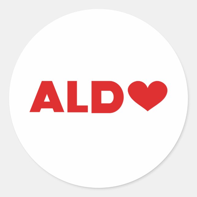 Sticker Rond Aldo Love (Devant)