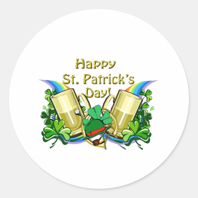 Sticker Rond Ale verte irlandaise 2009 (Devant)