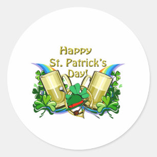 Sticker Rond Ale verte irlandaise 2009