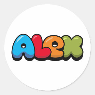 Sticker Rond Alex